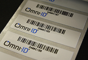 OMNI-ID IQ 400P- Roll of 500 - Synthetic RFID Label